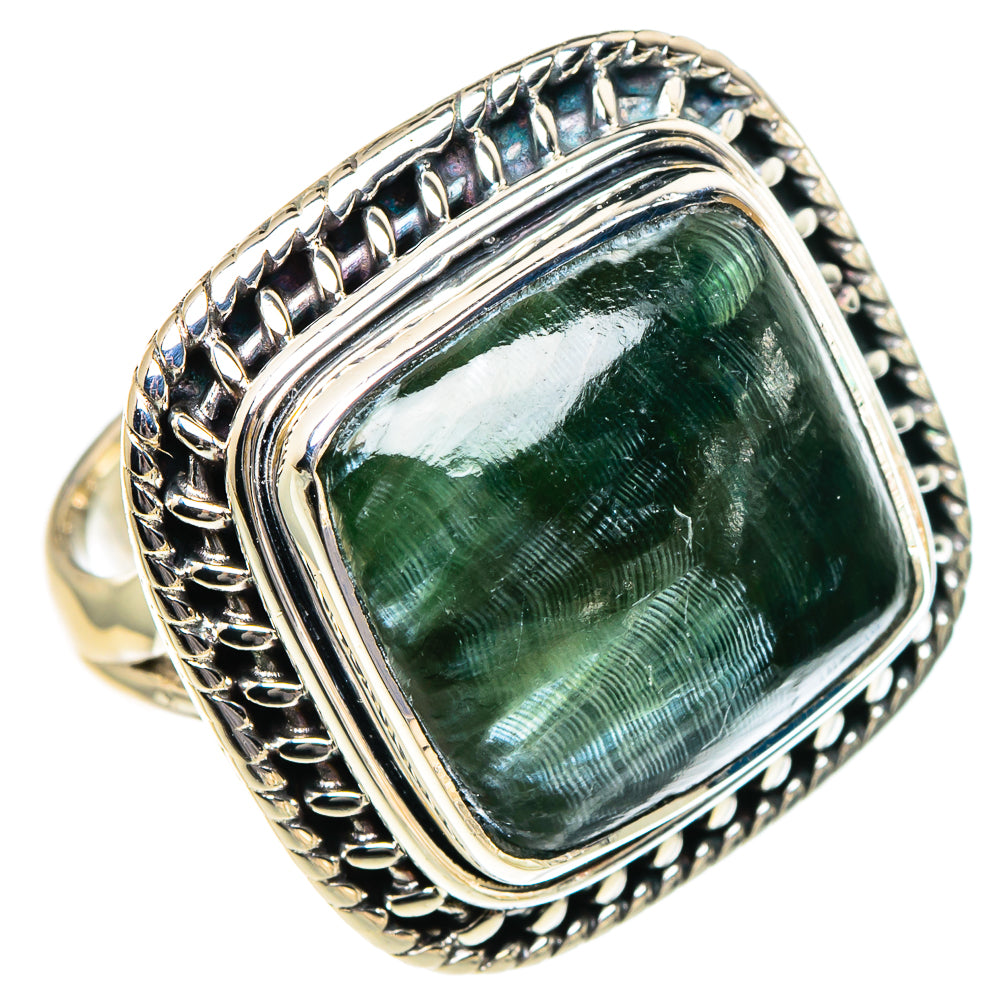 Seraphinite Rings handcrafted by Ana Silver Co - RING95176 - Photo 2