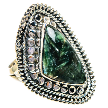Seraphinite Rings handcrafted by Ana Silver Co - RING95178 - Photo 2
