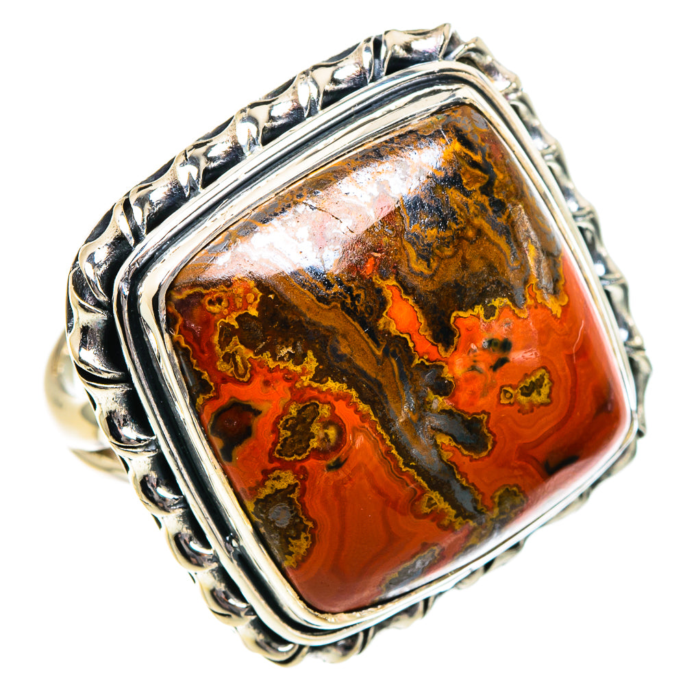 Morocco Agate Rings handcrafted by Ana Silver Co - RING95179 - Photo 2