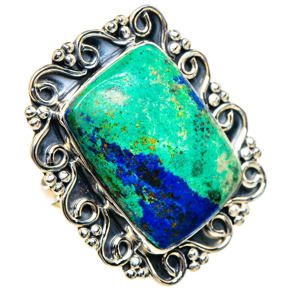 Azurite Rings handcrafted by Ana Silver Co - RING95183