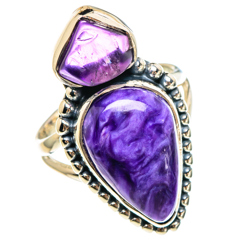 Charoite Rings handcrafted by Ana Silver Co - RING95201