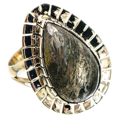 Psilomelane Rings handcrafted by Ana Silver Co - RING95202 - Photo 2