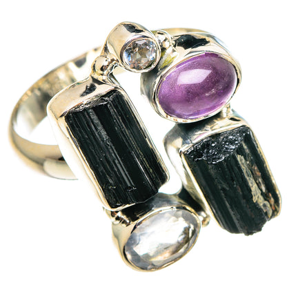 Black Tourmaline Rings handcrafted by Ana Silver Co - RING95204