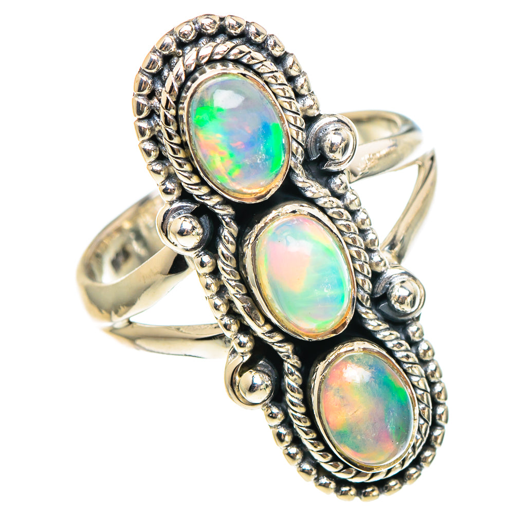 Ethiopian Opal Rings handcrafted by Ana Silver Co - RING95209