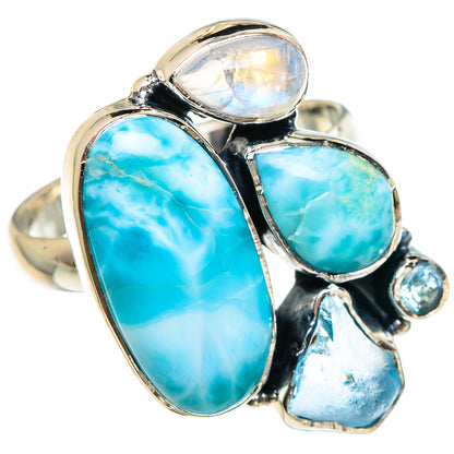 Larimar Rings handcrafted by Ana Silver Co - RING95215