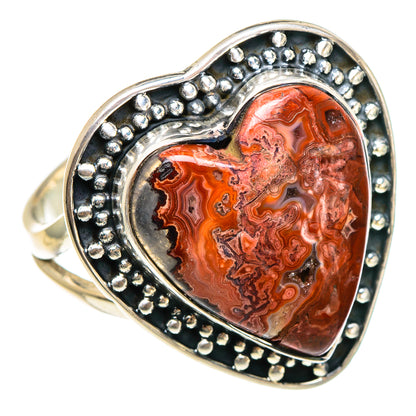 Crazy Lace Agate Rings handcrafted by Ana Silver Co - RING95222