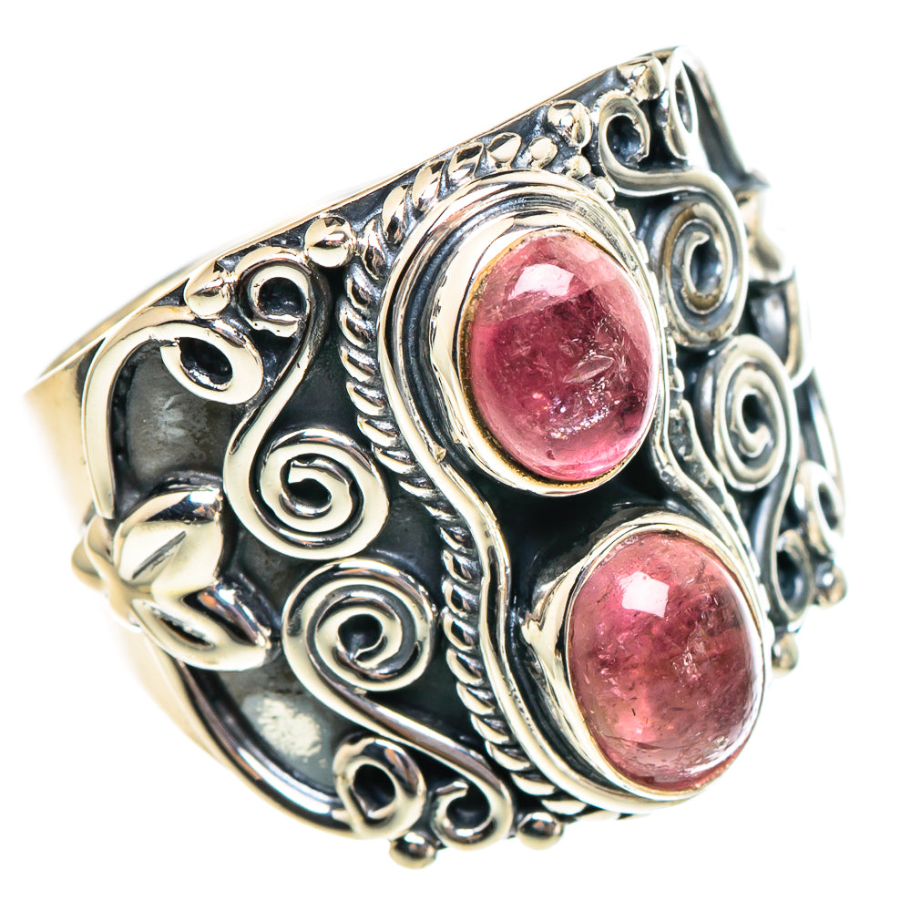 Pink Tourmaline Rings handcrafted by Ana Silver Co - RING95225
