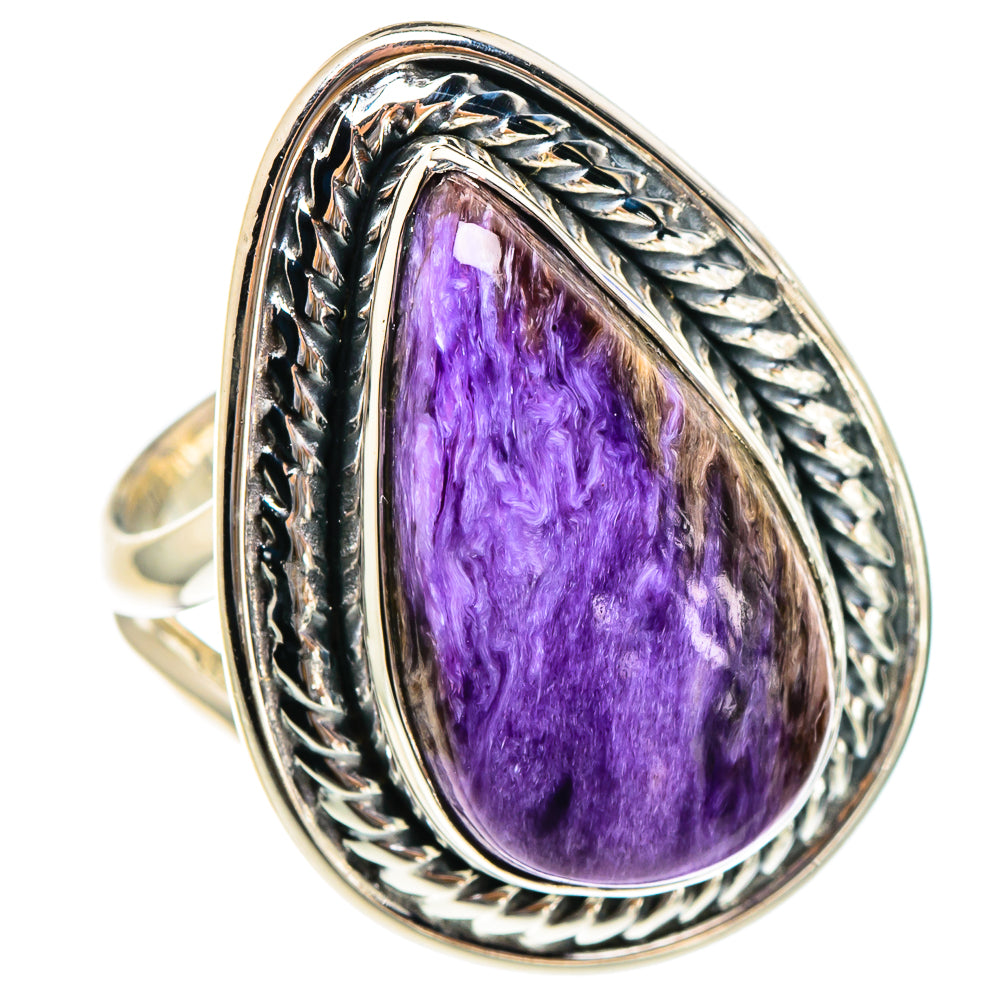Charoite Rings handcrafted by Ana Silver Co - RING95229 - Photo 2