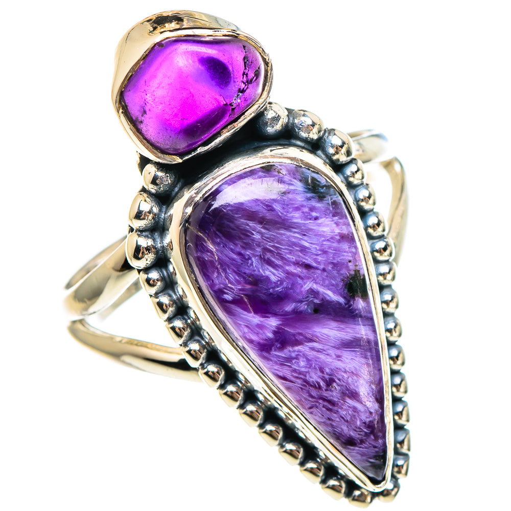 Charoite Rings handcrafted by Ana Silver Co - RING95230