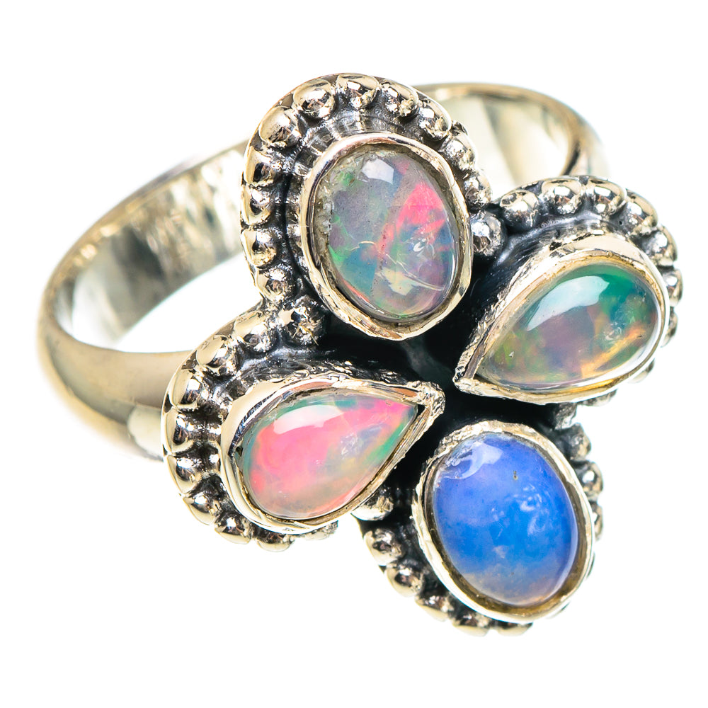 Ethiopian Opal Rings handcrafted by Ana Silver Co - RING95233