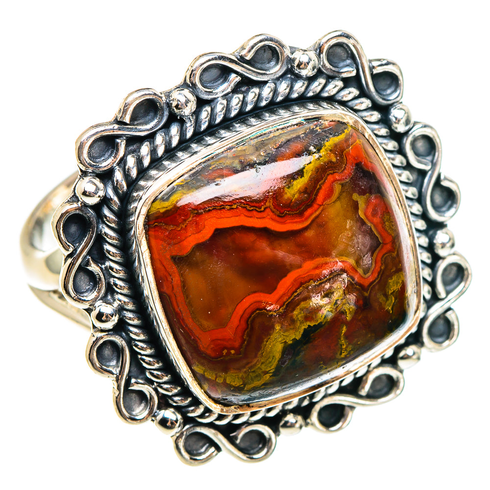 Morocco Agate Rings handcrafted by Ana Silver Co - RING95243 - Photo 2