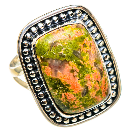 Unakite Rings handcrafted by Ana Silver Co - RING95257
