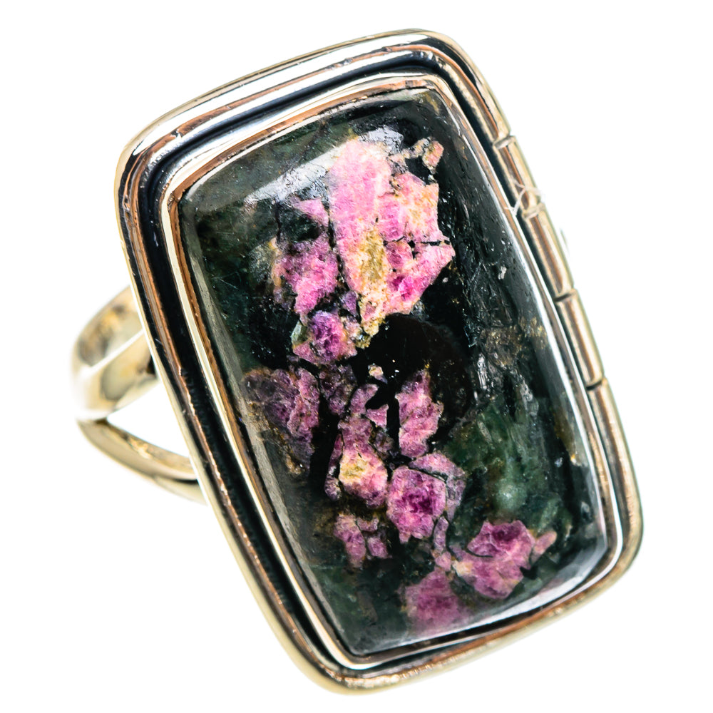 Russian Eudialyte Rings handcrafted by Ana Silver Co - RING95262