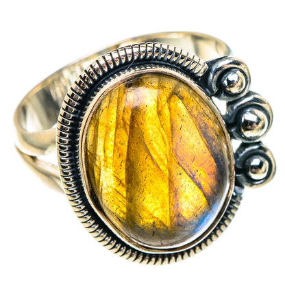 Labradorite Rings handcrafted by Ana Silver Co - RING95268