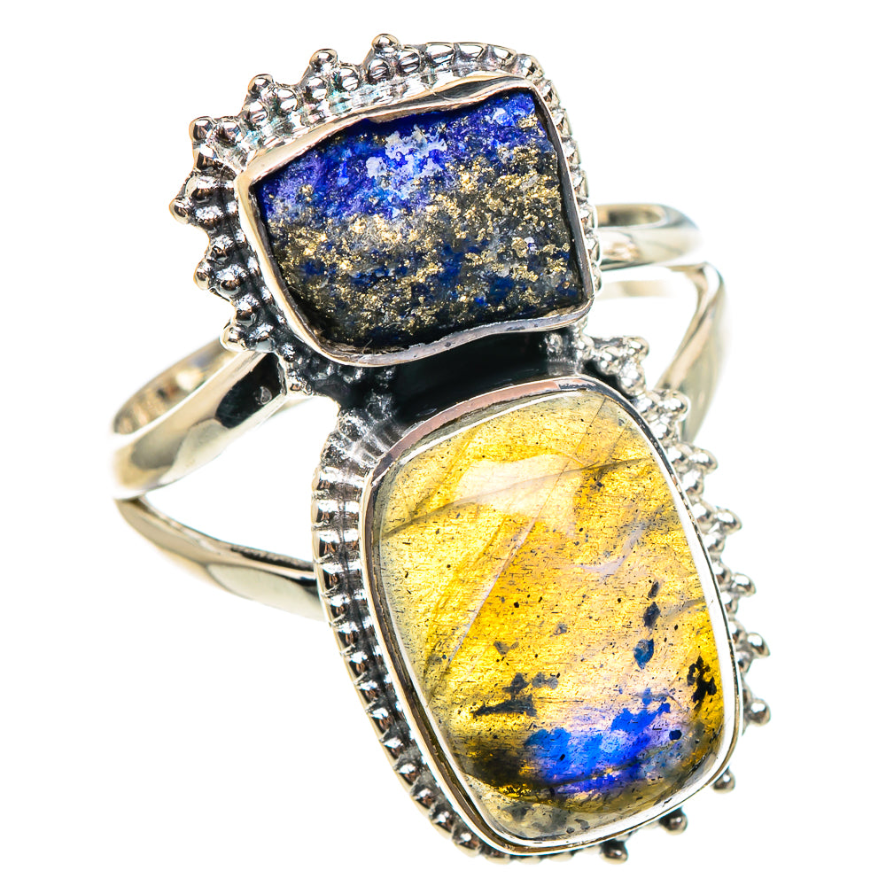 Labradorite Rings handcrafted by Ana Silver Co - RING95269