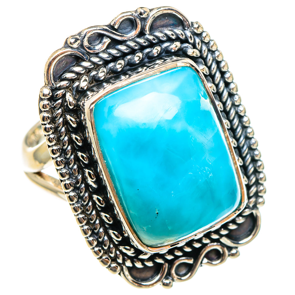 Larimar Rings handcrafted by Ana Silver Co - RING95270