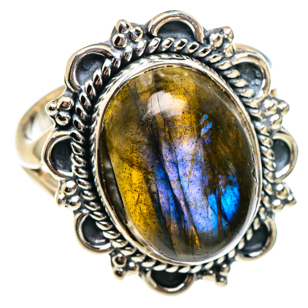Labradorite Rings handcrafted by Ana Silver Co - RING95271