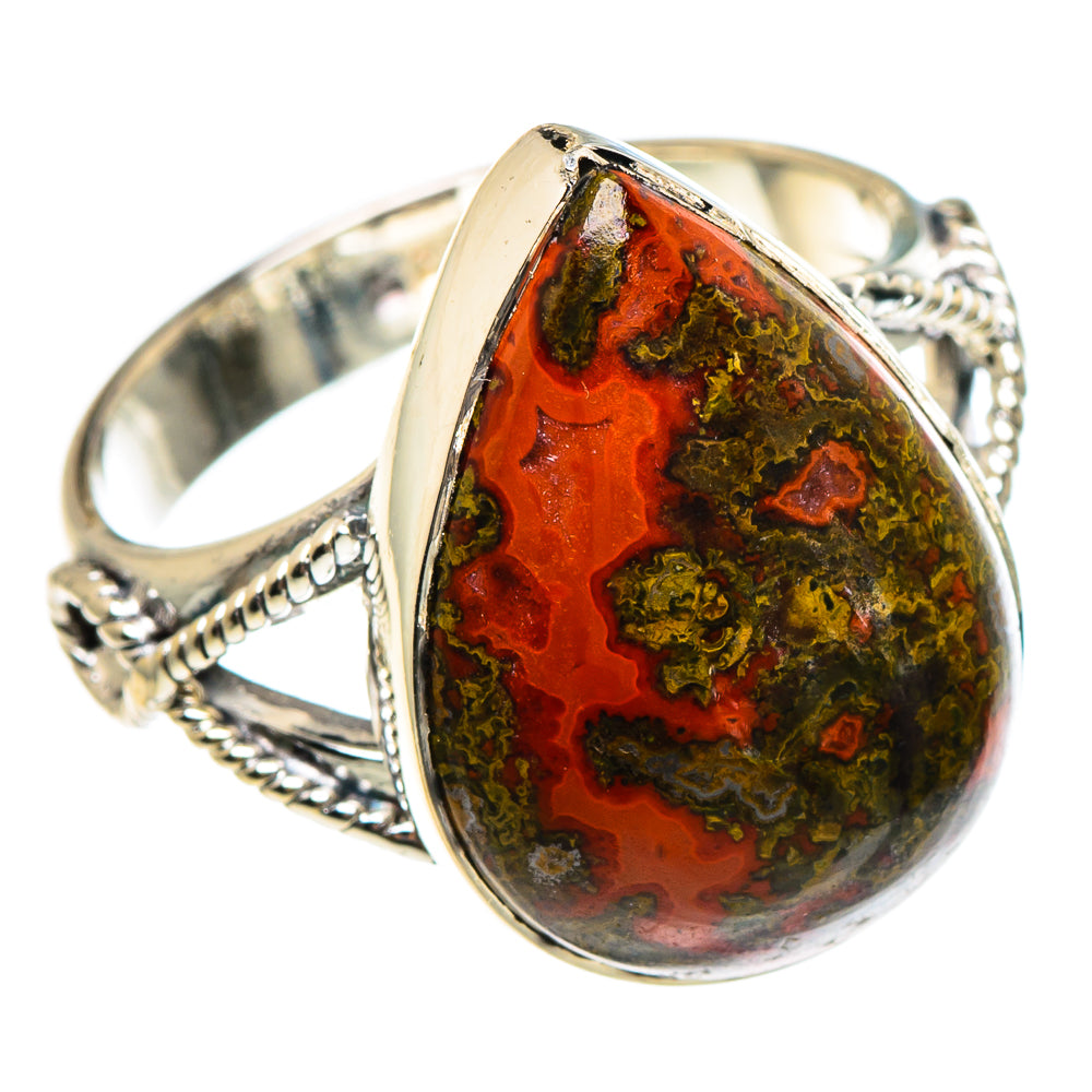 Morocco Agate Rings handcrafted by Ana Silver Co - RING95280