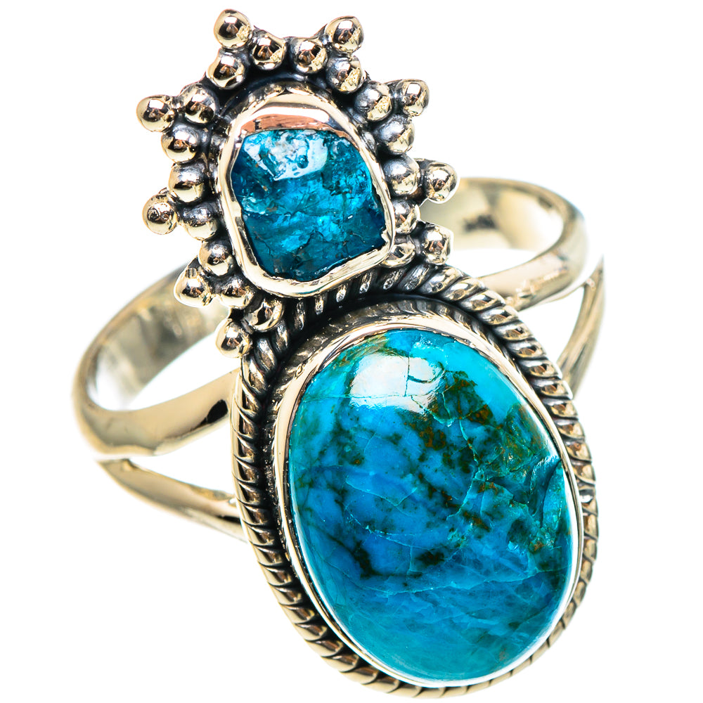 Chrysocolla Rings handcrafted by Ana Silver Co - RING95287