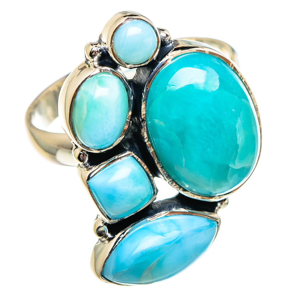 Larimar Rings handcrafted by Ana Silver Co - RING95289