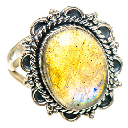 Labradorite Rings handcrafted by Ana Silver Co - RING95305