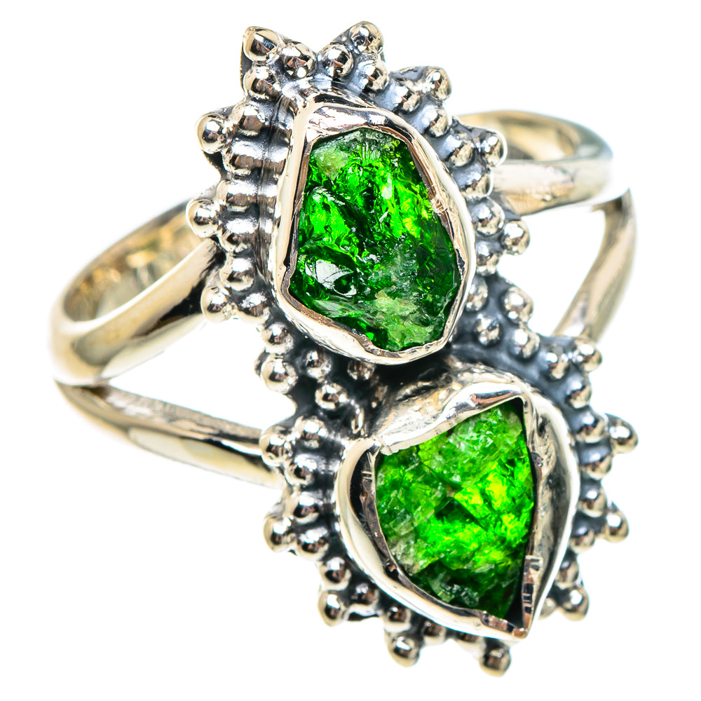 Chrome Diopside Rings handcrafted by Ana Silver Co - RING95310