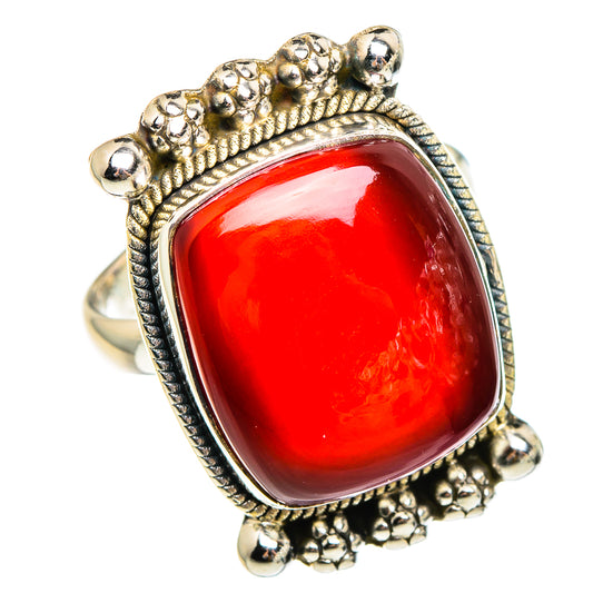 Red Onyx Rings handcrafted by Ana Silver Co - RING95322