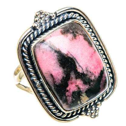 Rhodonite Rings handcrafted by Ana Silver Co - RING95325