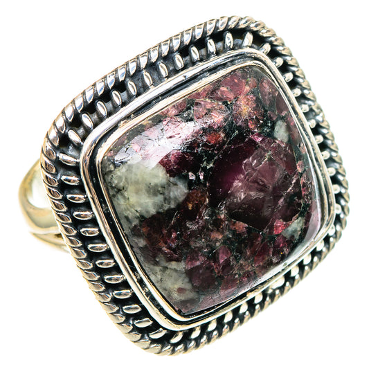 Russian Eudialyte Rings handcrafted by Ana Silver Co - RING95330 - Photo 2