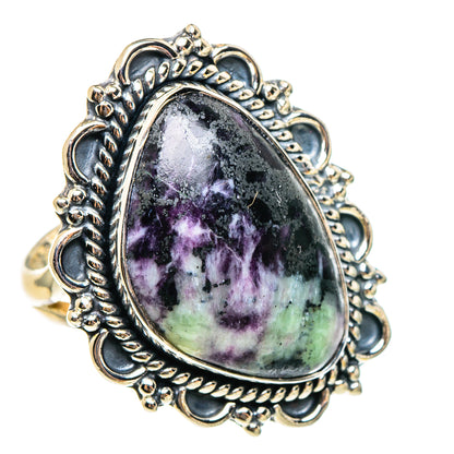 Ruby Zoisite Rings handcrafted by Ana Silver Co - RING95338