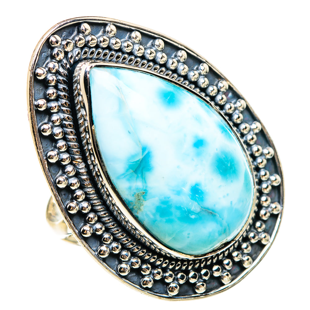 Larimar Rings handcrafted by Ana Silver Co - RING95344