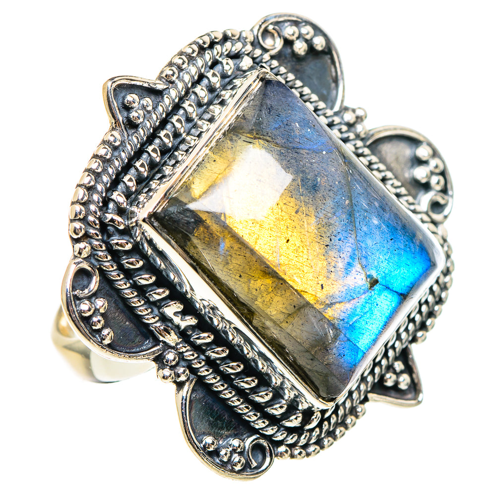 Labradorite Rings handcrafted by Ana Silver Co - RING95349