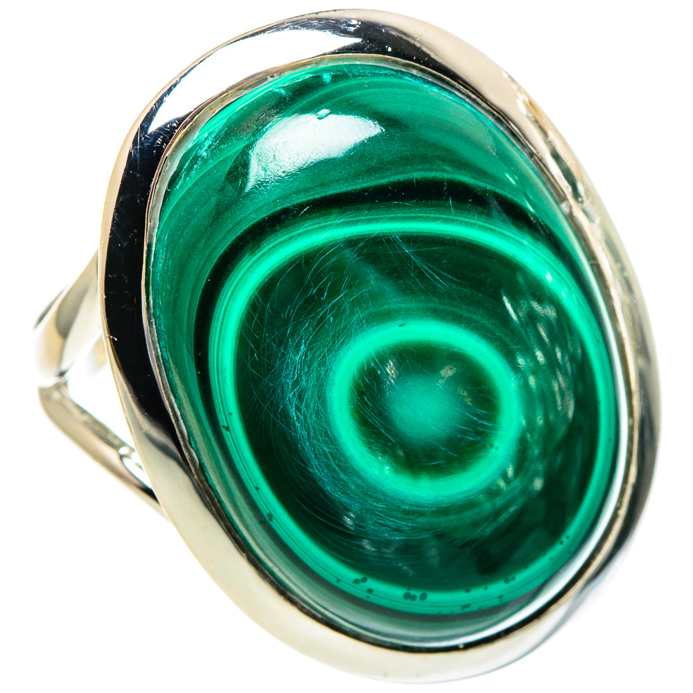 Malachite Rings handcrafted by Ana Silver Co - RING95354
