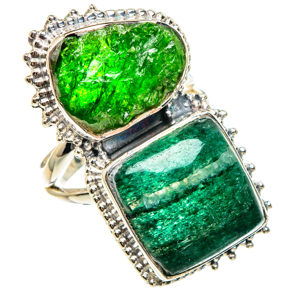 Green Aventurine Rings handcrafted by Ana Silver Co - RING95363