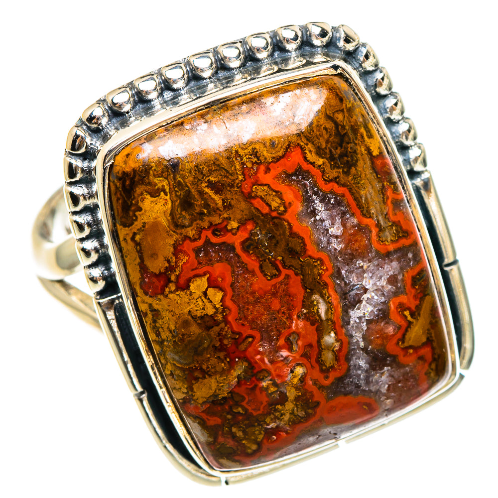 Morocco Agate Rings handcrafted by Ana Silver Co - RING95373