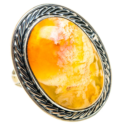 Plume Agate Rings handcrafted by Ana Silver Co - RING95374