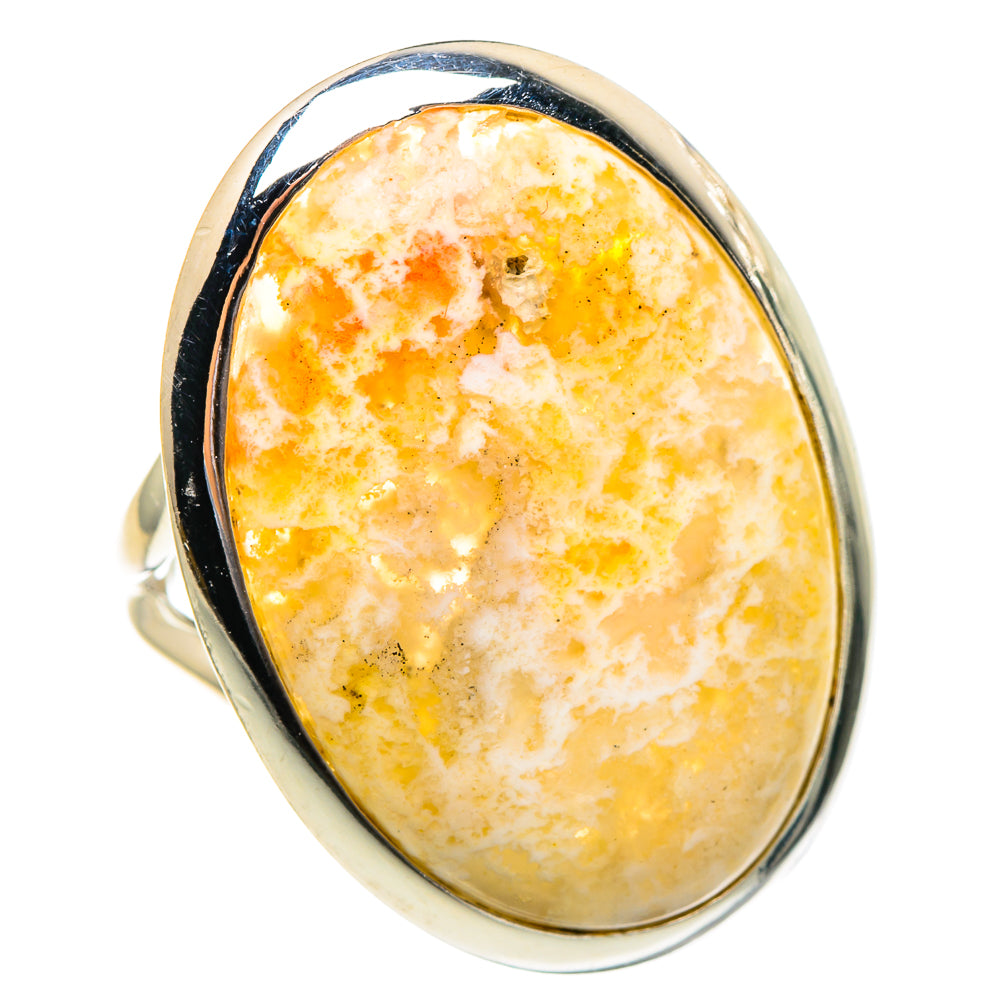 Plume Agate Rings handcrafted by Ana Silver Co - RING95379