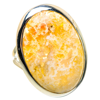 Plume Agate Rings handcrafted by Ana Silver Co - RING95379