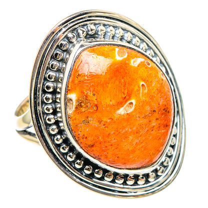 Sponge Coral Rings handcrafted by Ana Silver Co - RING95380 - Photo 2