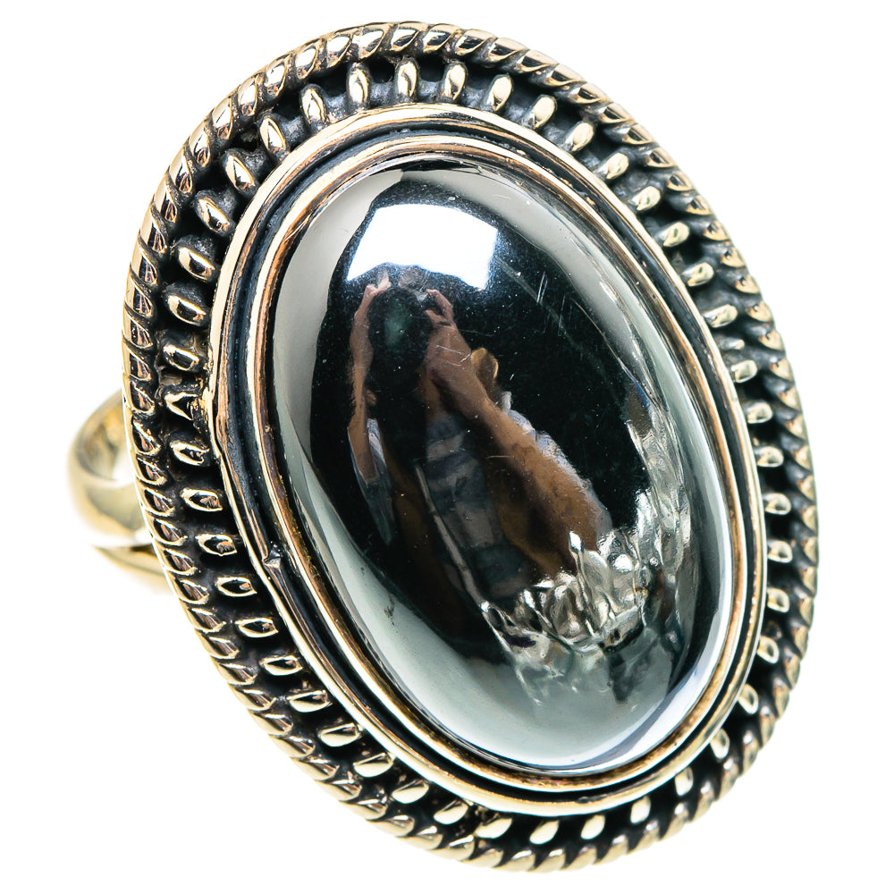 Hematite Rings handcrafted by Ana Silver Co - RING95399 - Photo 2