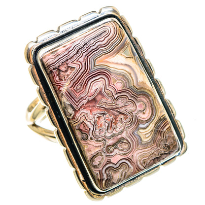 Crazy Lace Agate Rings handcrafted by Ana Silver Co - RING95436