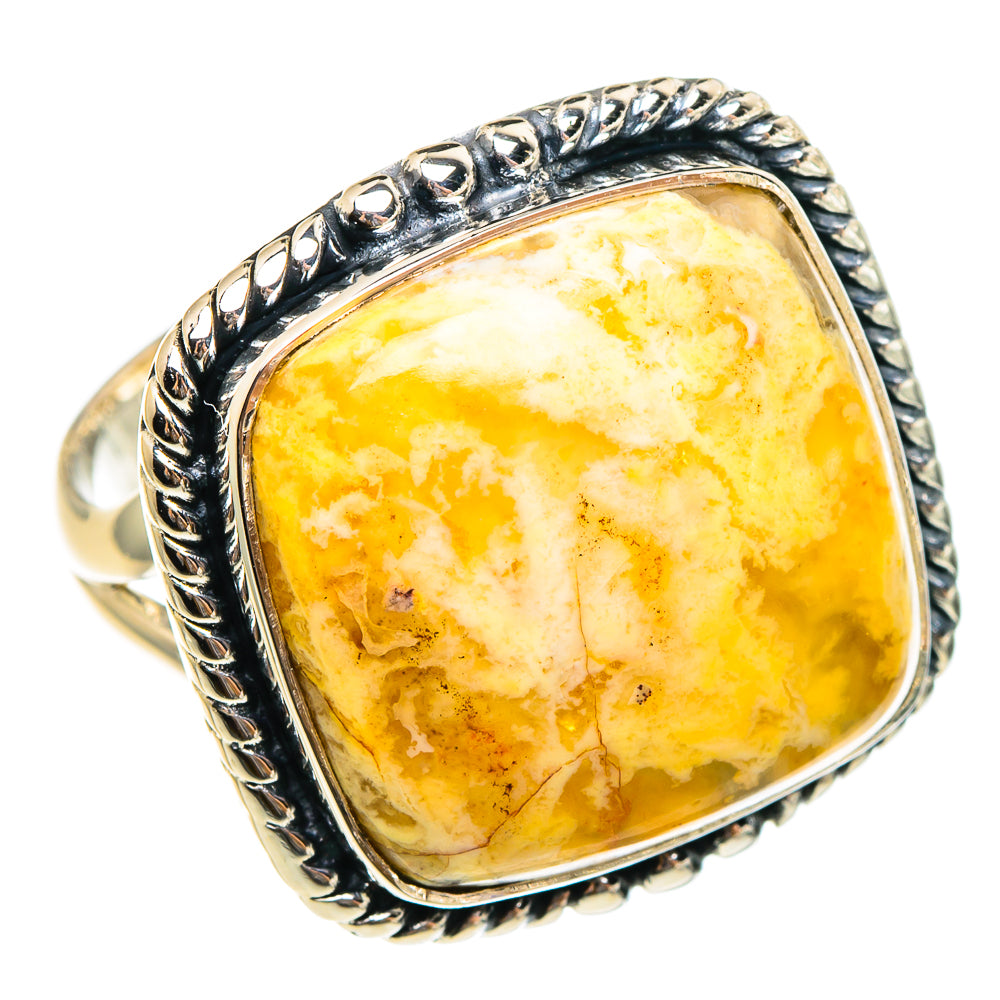 Plume Agate Rings handcrafted by Ana Silver Co - RING95443 - Photo 2