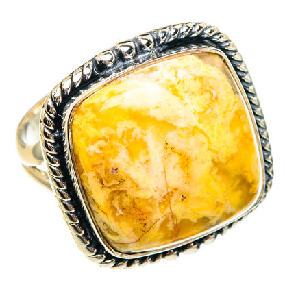 Plume Agate Rings handcrafted by Ana Silver Co - RING95443 - Photo 2