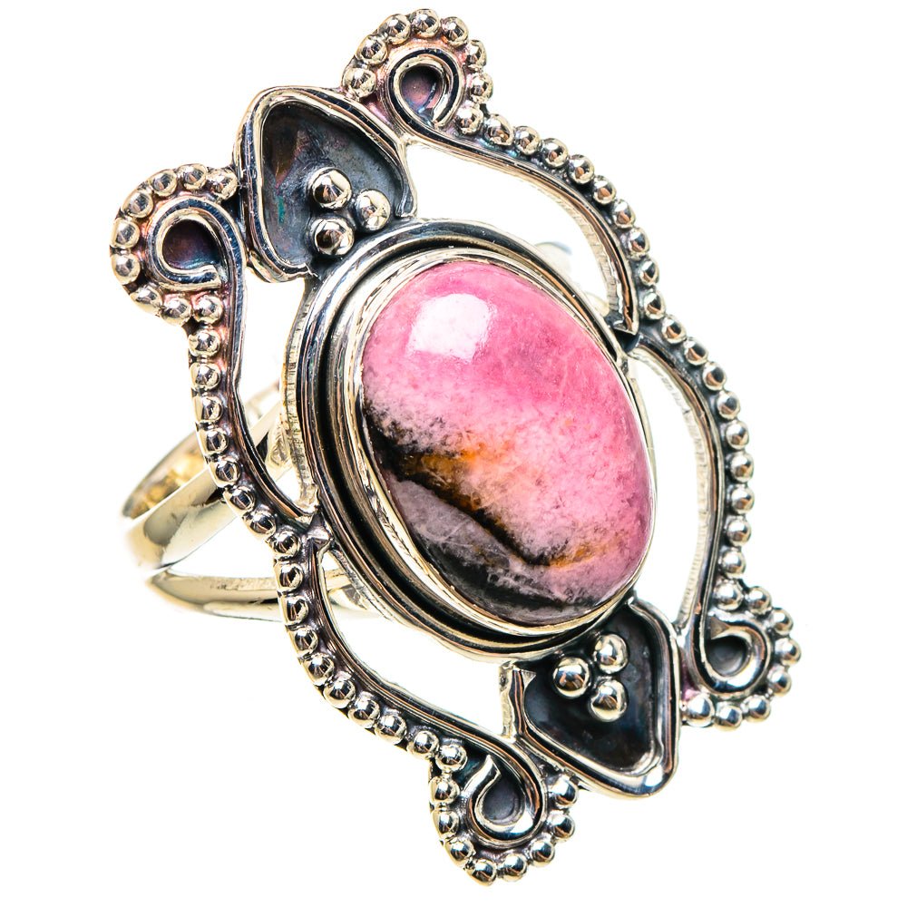 Rhodonite Rings handcrafted by Ana Silver Co - RING95445
