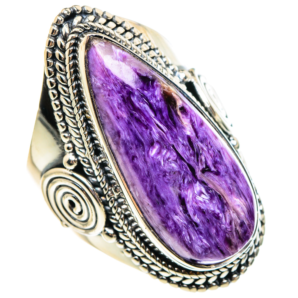 Charoite Rings handcrafted by Ana Silver Co - RING95447