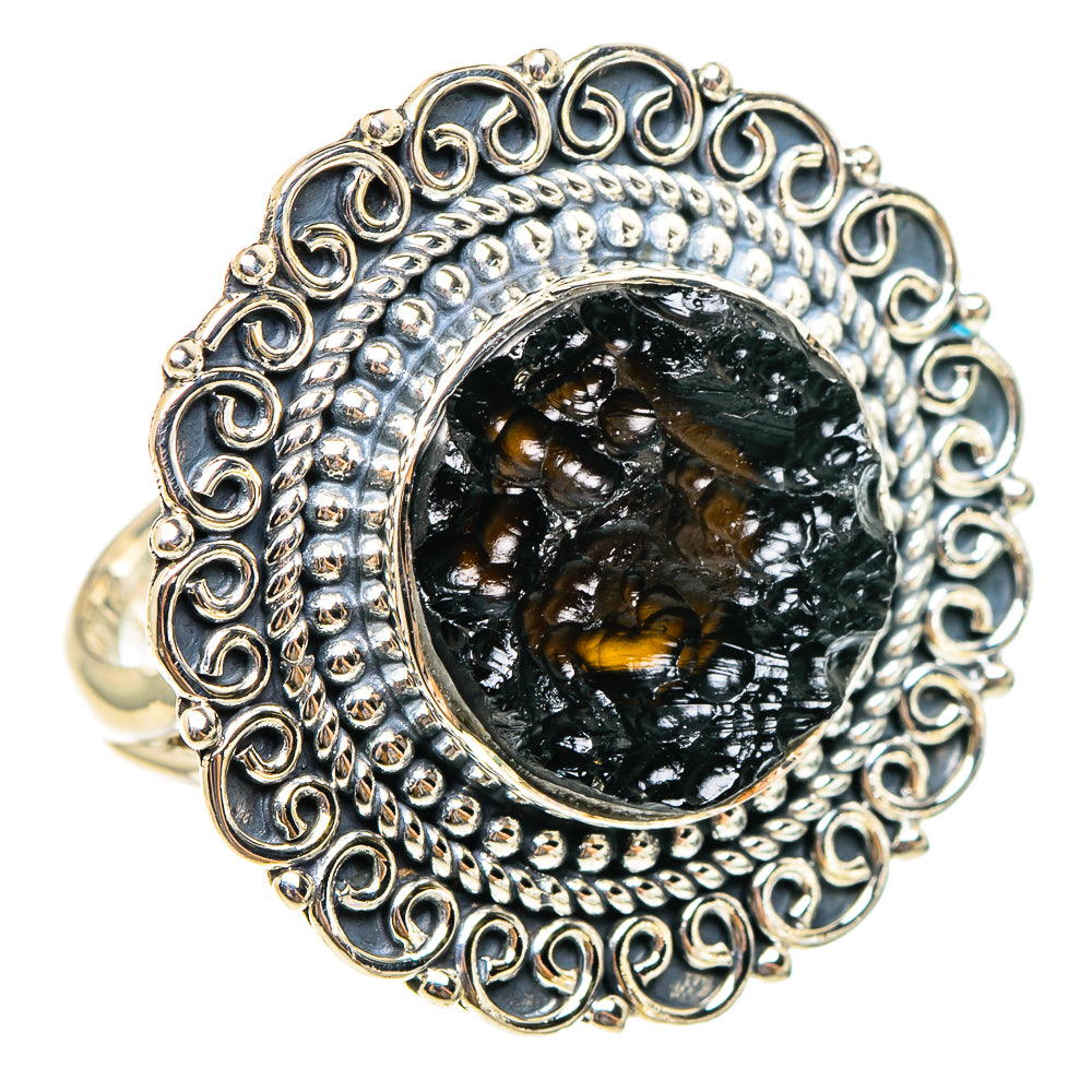 Tektite Rings handcrafted by Ana Silver Co - RING95449 - Photo 2