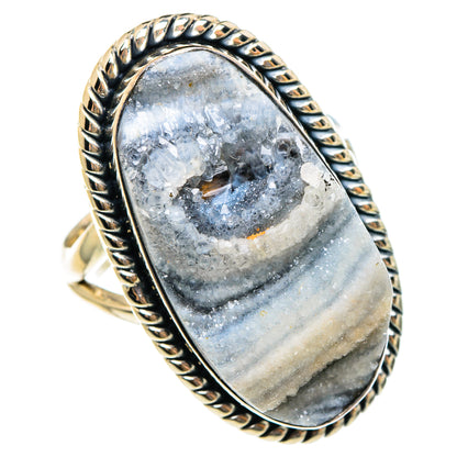 Desert Druzy Rings handcrafted by Ana Silver Co - RING95457