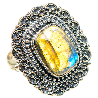 Labradorite Rings handcrafted by Ana Silver Co - RING95460 - Photo 2