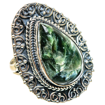 Seraphinite Rings handcrafted by Ana Silver Co - RING95469 - Photo 2