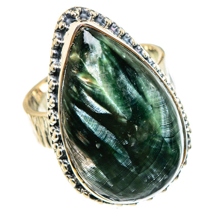 Seraphinite Rings handcrafted by Ana Silver Co - RING95473